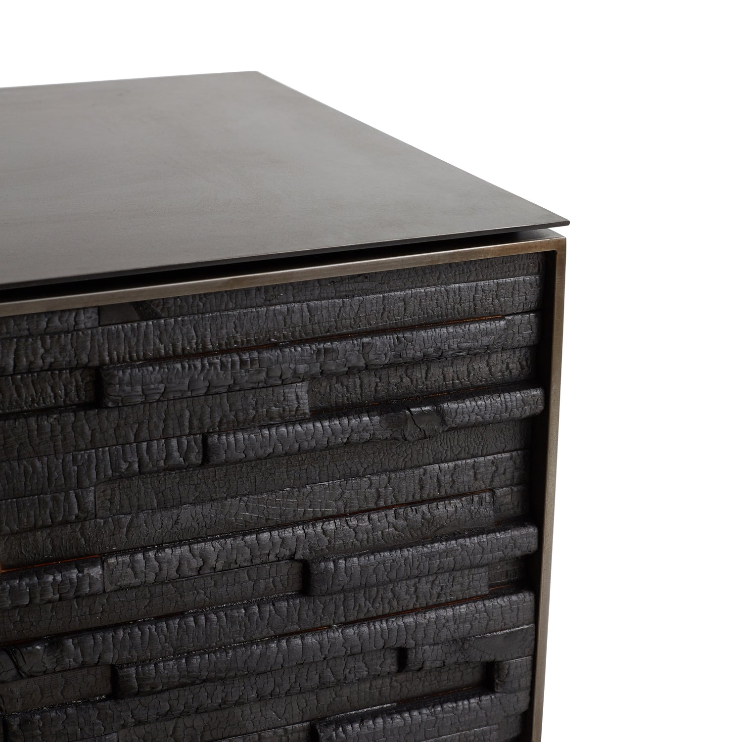 Charred Wood Cabinet 60&quot;