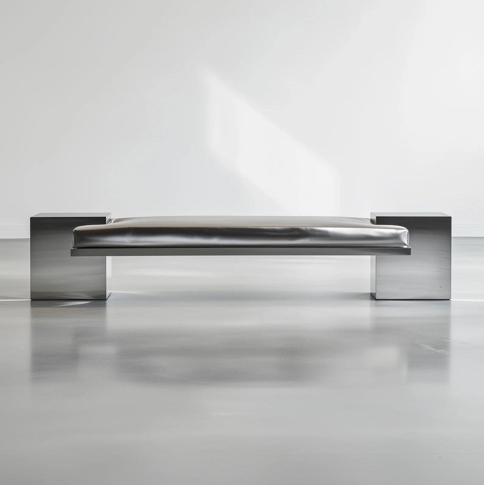 Coexist Bench Stainless Steel Leather