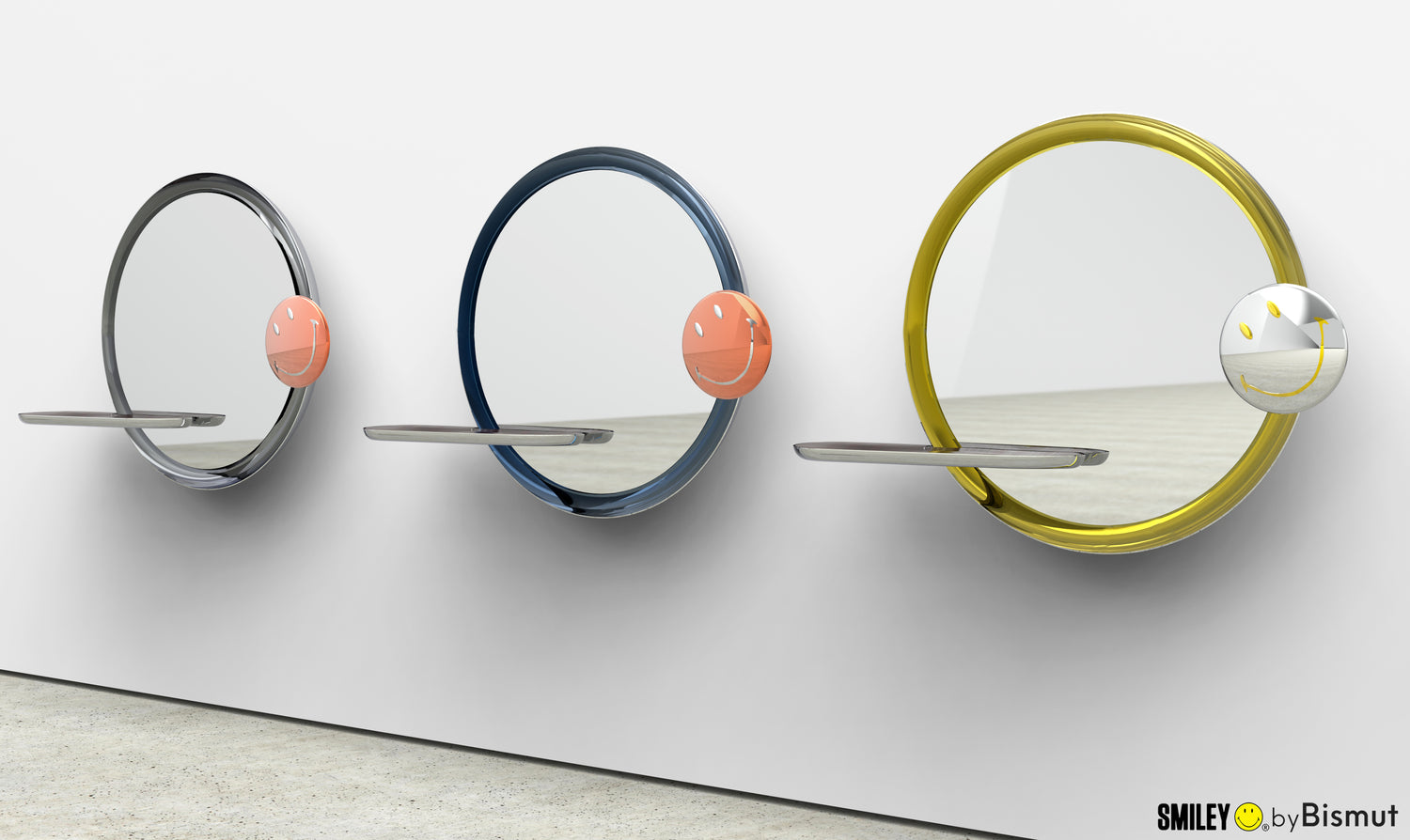 Smiley Bubbles Console Mirror