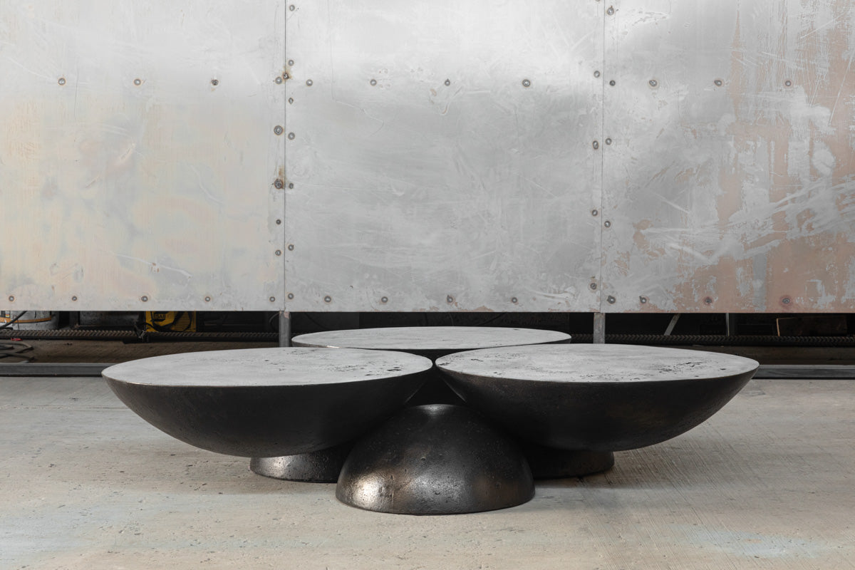 Copal Coffee Table in Patinated Bronze