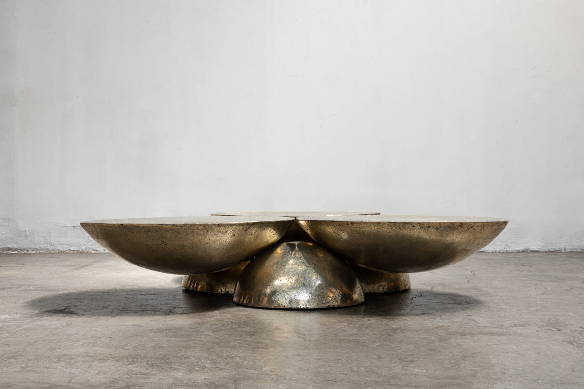 Copal Coffee Table Polished Bronze