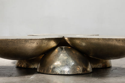 Copal Coffee Table Polished Bronze