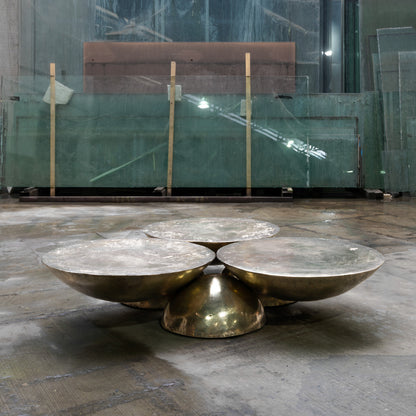 Copal Coffee Table Polished Bronze