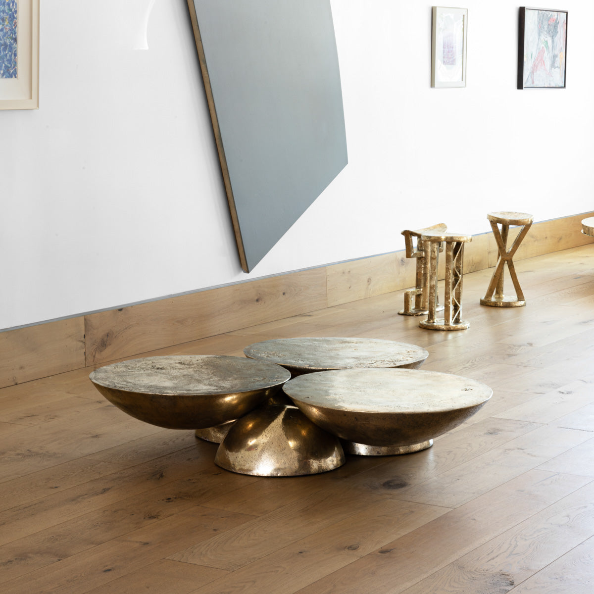 Copal Coffee Table Polished Bronze