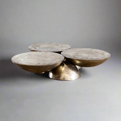 Copal Coffee Table Polished Bronze