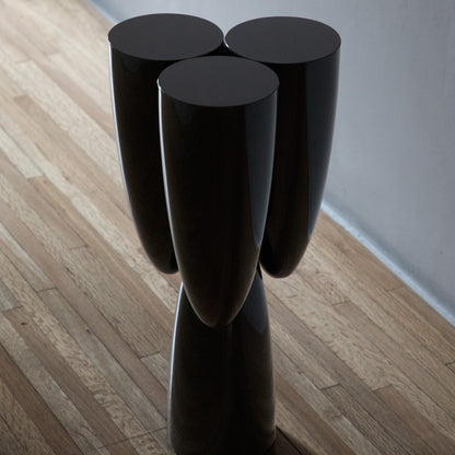 Copal Side Table in Obsidian