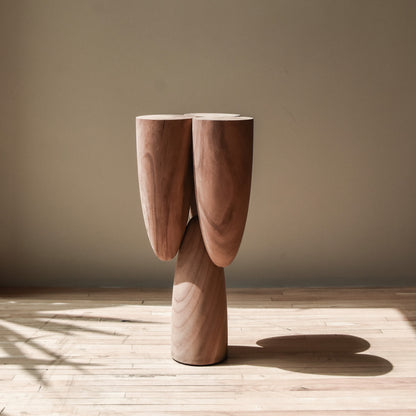 Copal Side Table in Parota Wood