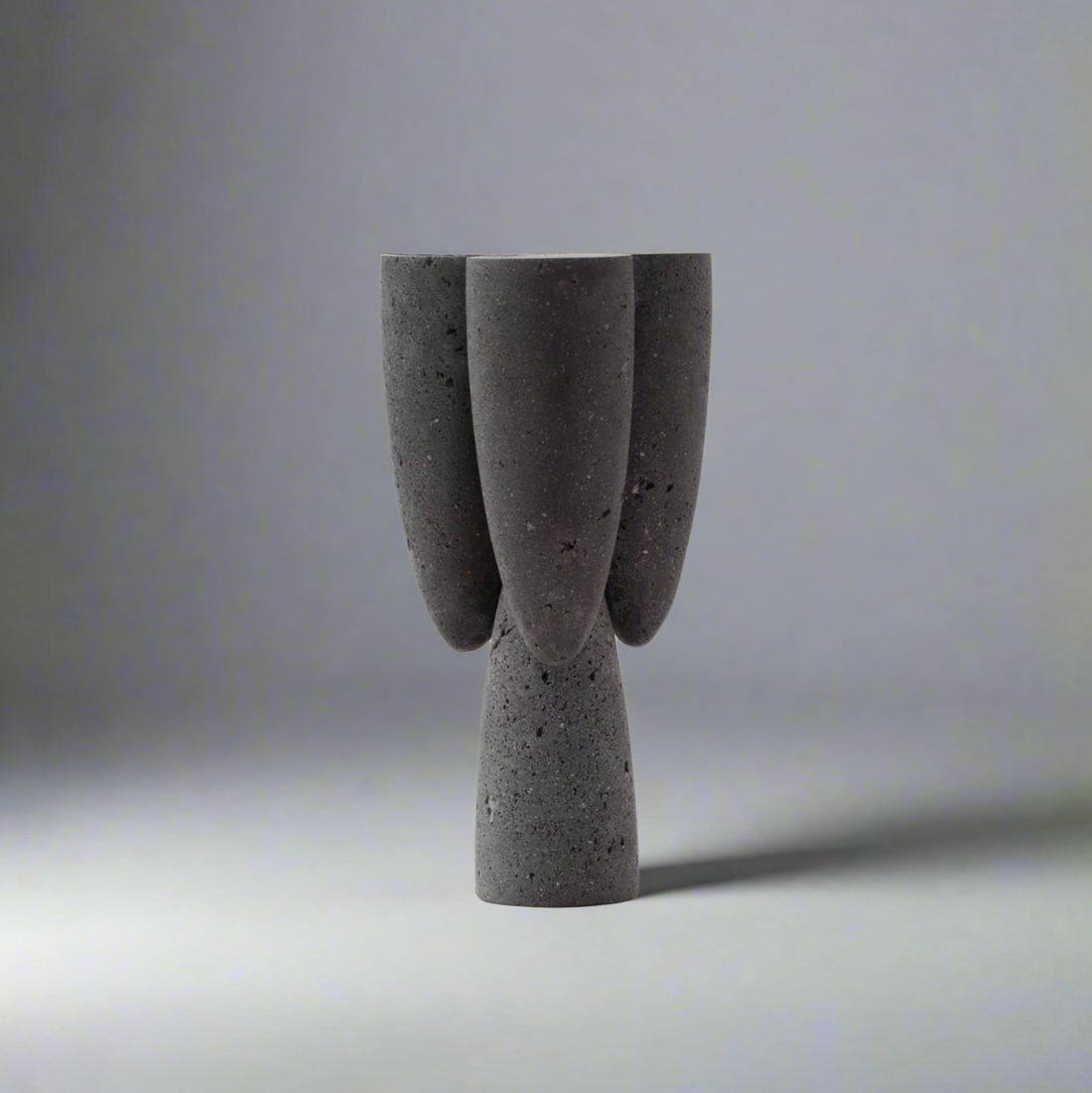 Copal Side Table in Volcanic Stone