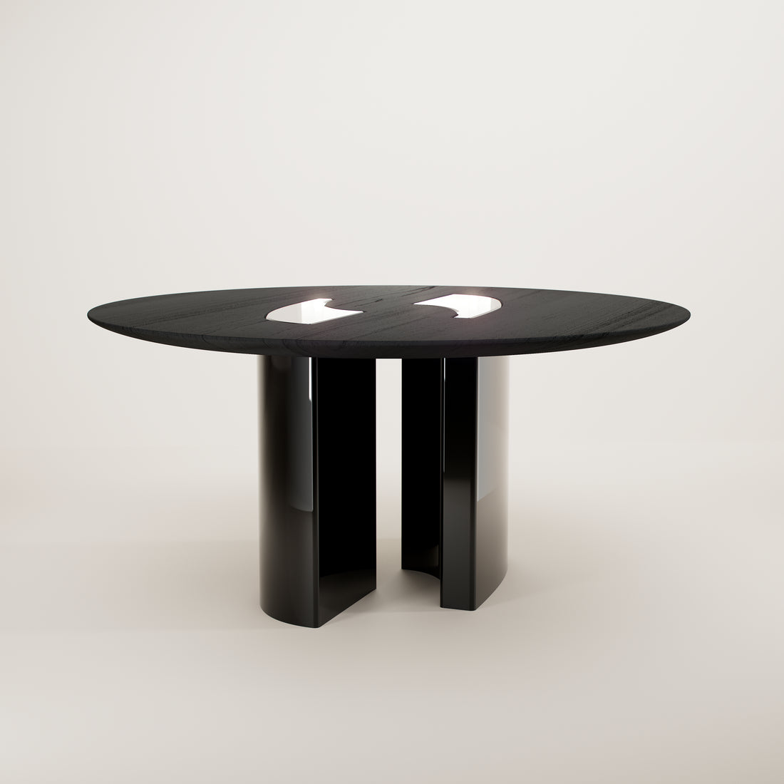 Eternel Sans Temps Dining Table Round - Black Edition