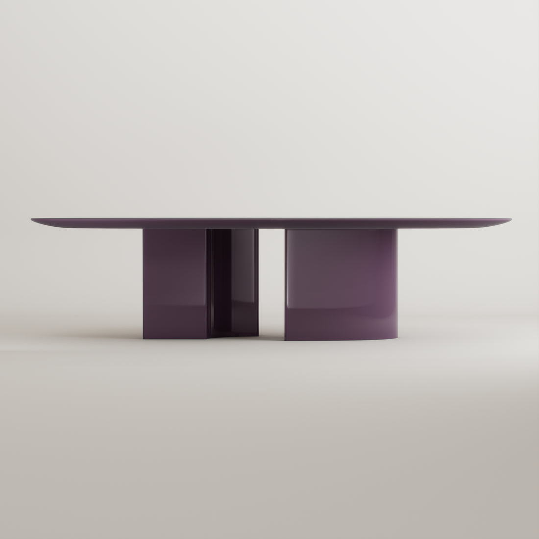 Eternel Sans Temps Dining Table Oval - Piano Lacquer Provence