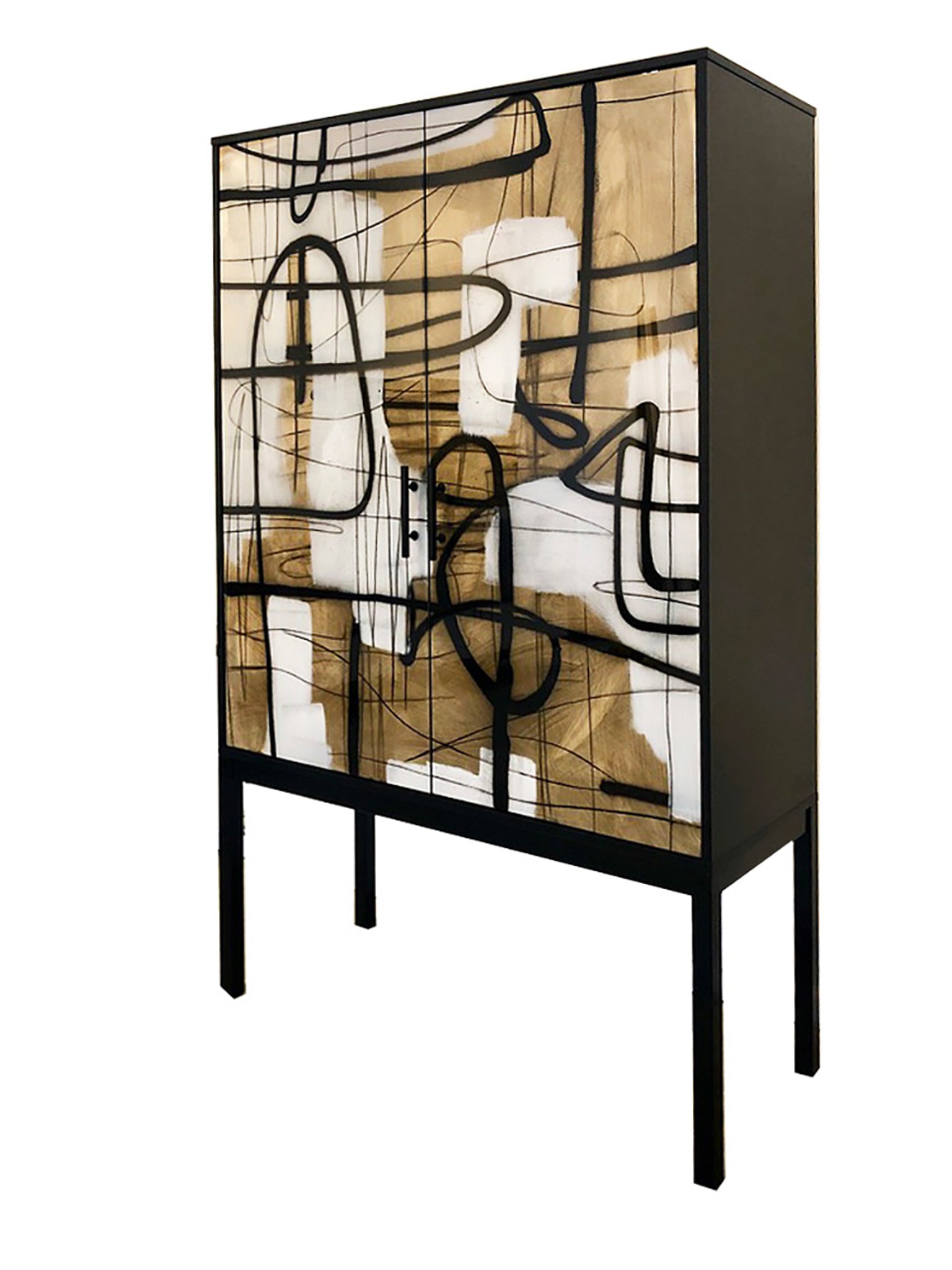 Enamel Abstract Armoire