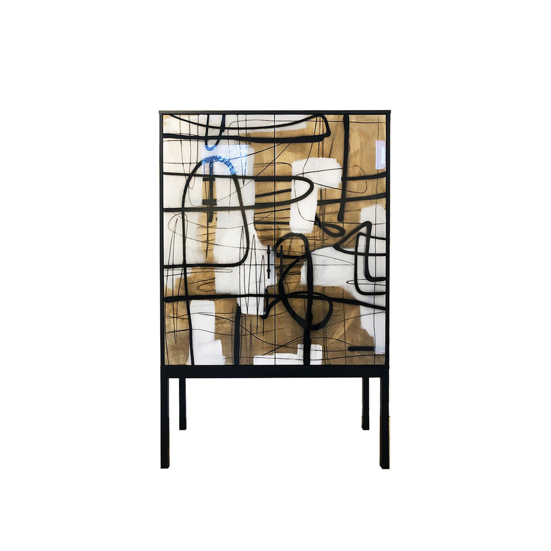 Enamel Abstract Armoire