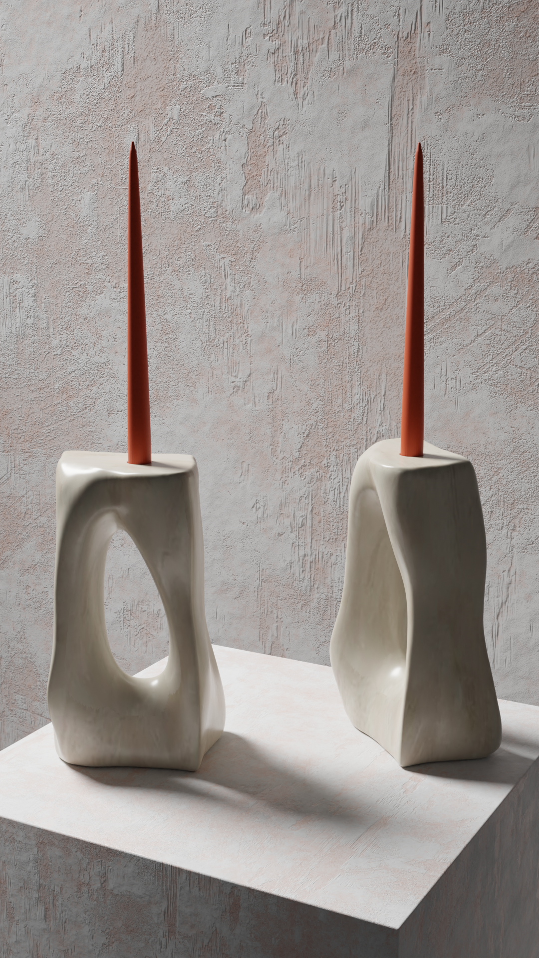 Eroded Candle Sticks Plaster