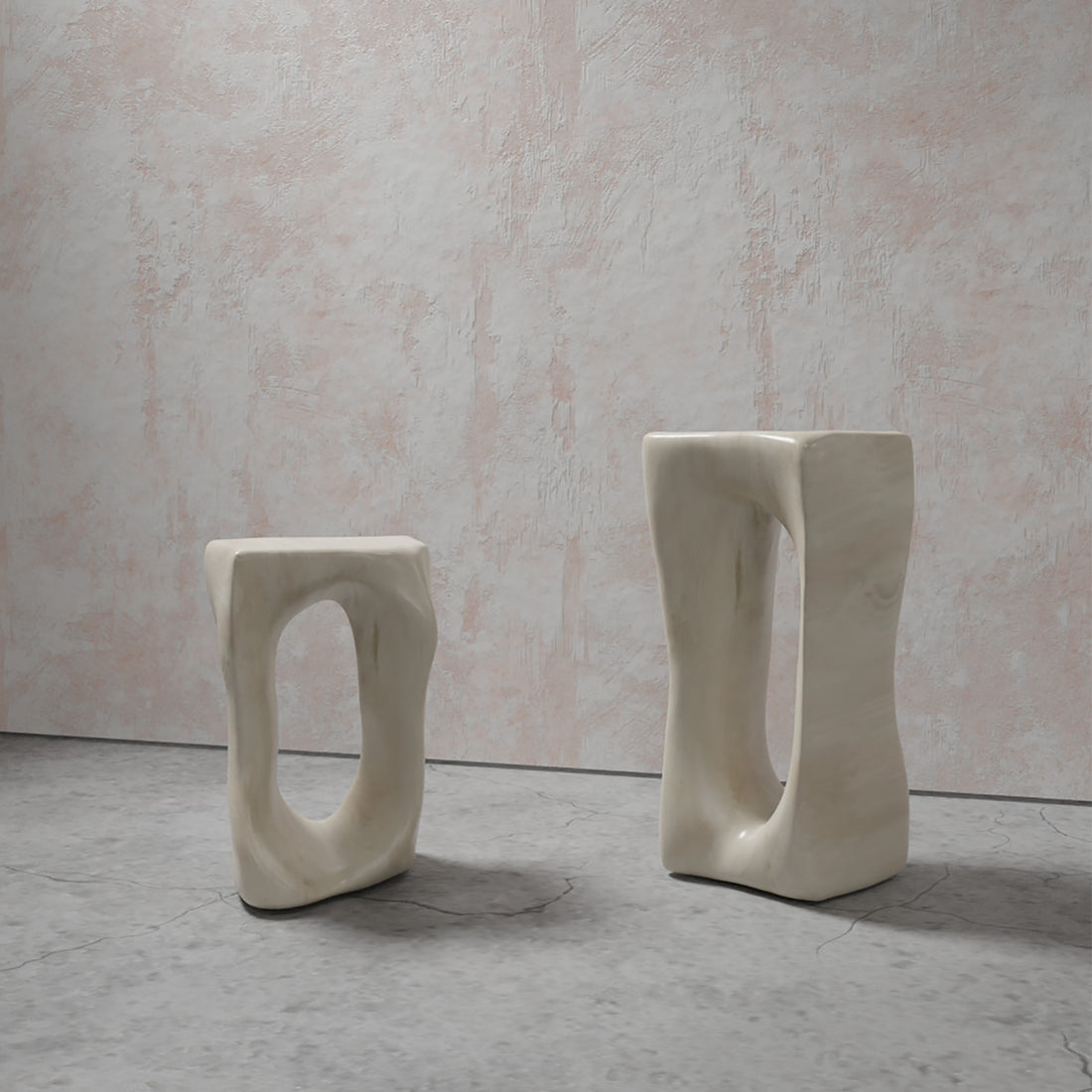 Eroded Side Table Plaster