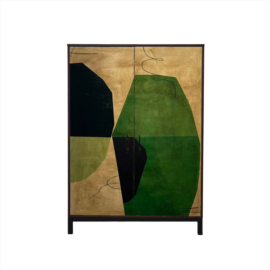 Green Abstract Armoire