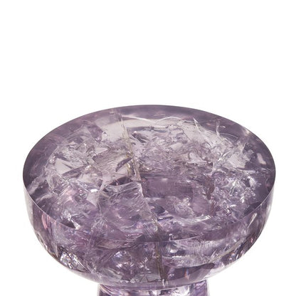 Ice Resin Clove Table (Clear Amethyst)