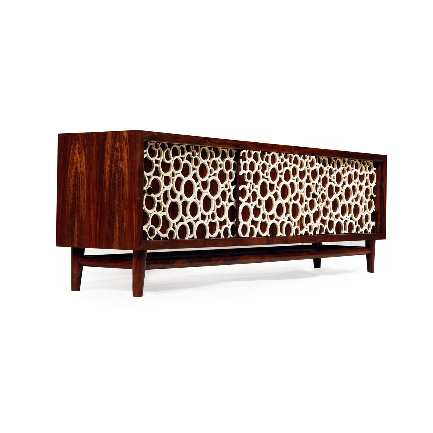 Interlocking Sideboard in Claro Walnut