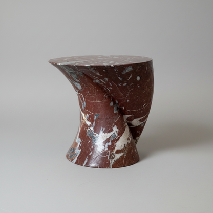 Departed Marble Sculptural Side Table