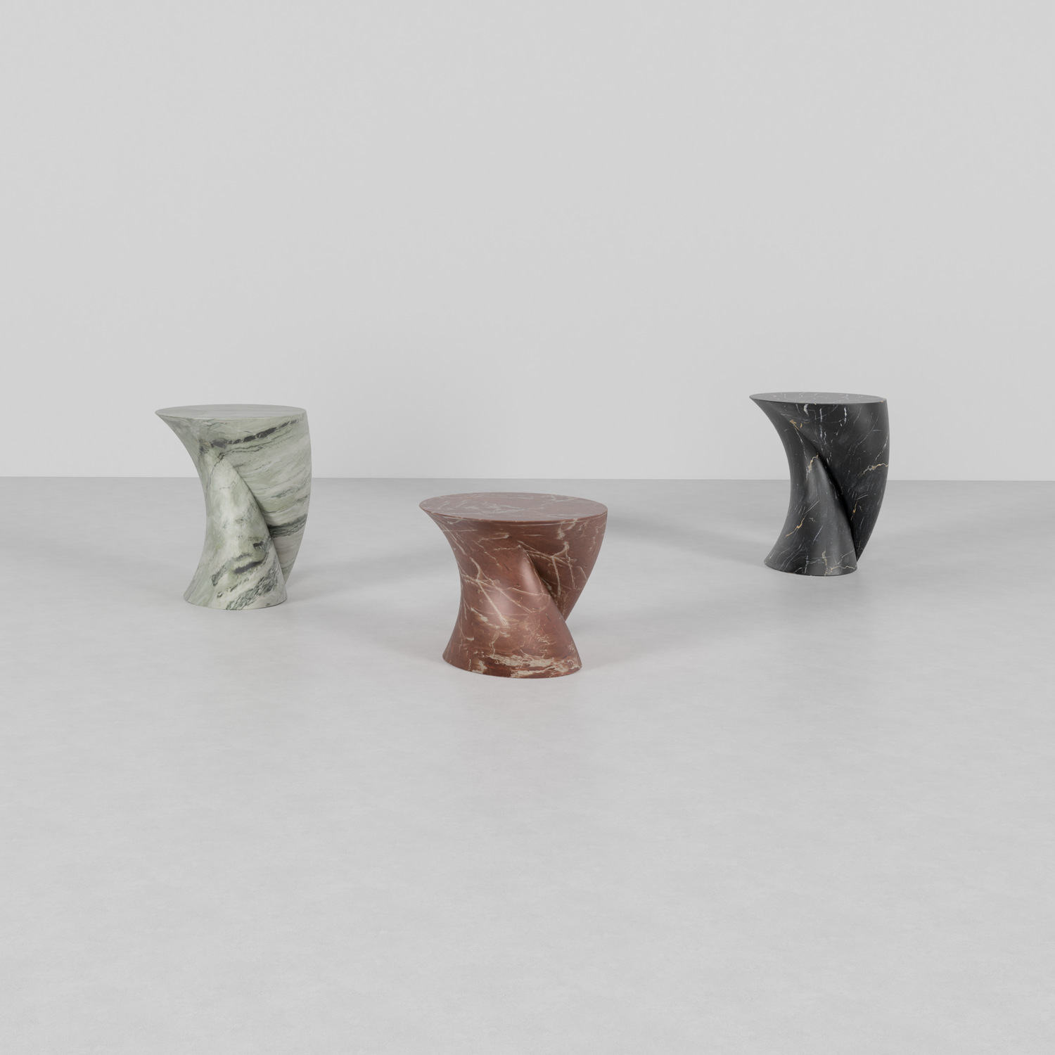 Departed Marble Sculptural Side Table