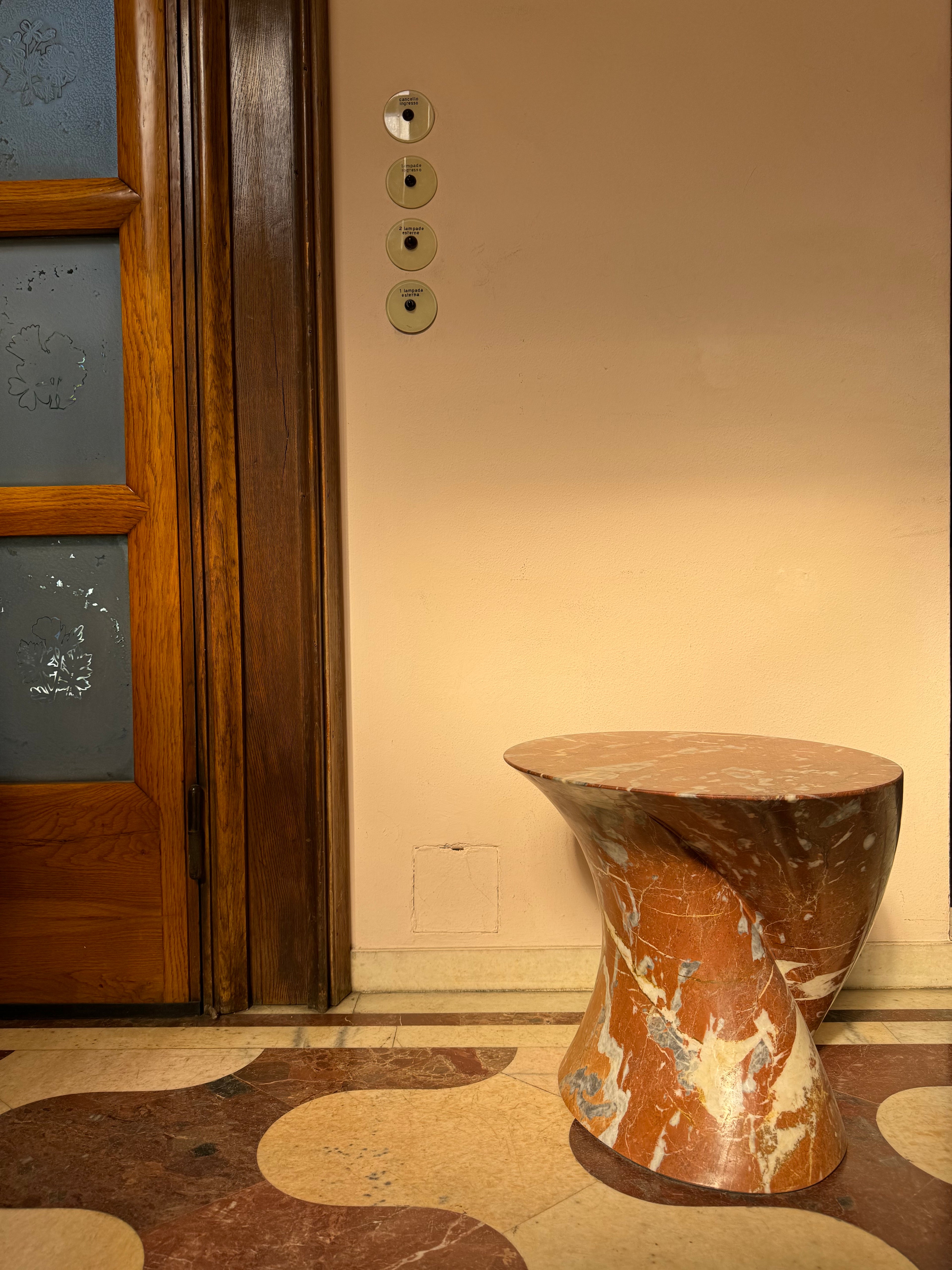 Departed Marble Sculptural Side Table