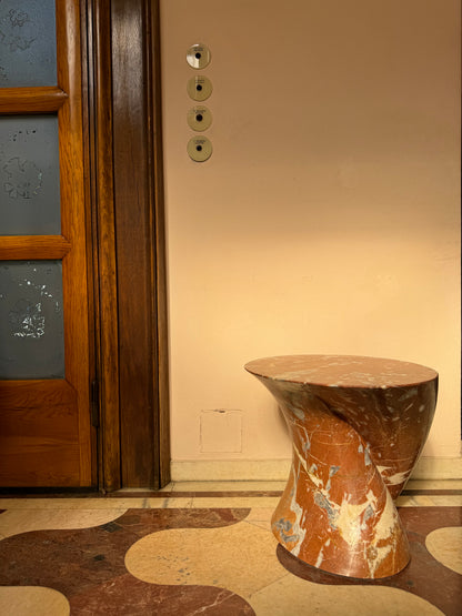 Departed Marble Sculptural Side Table