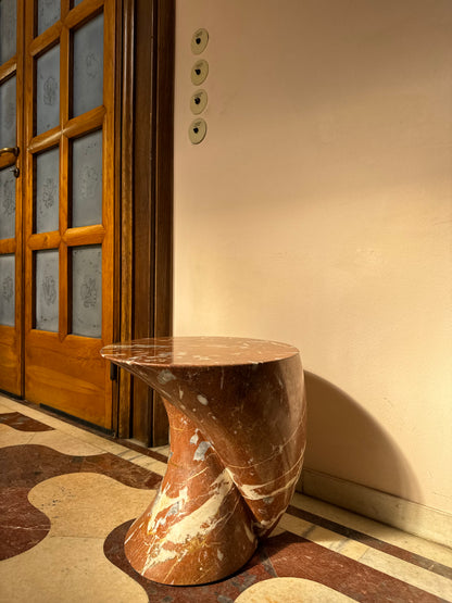 Departed Marble Sculptural Side Table