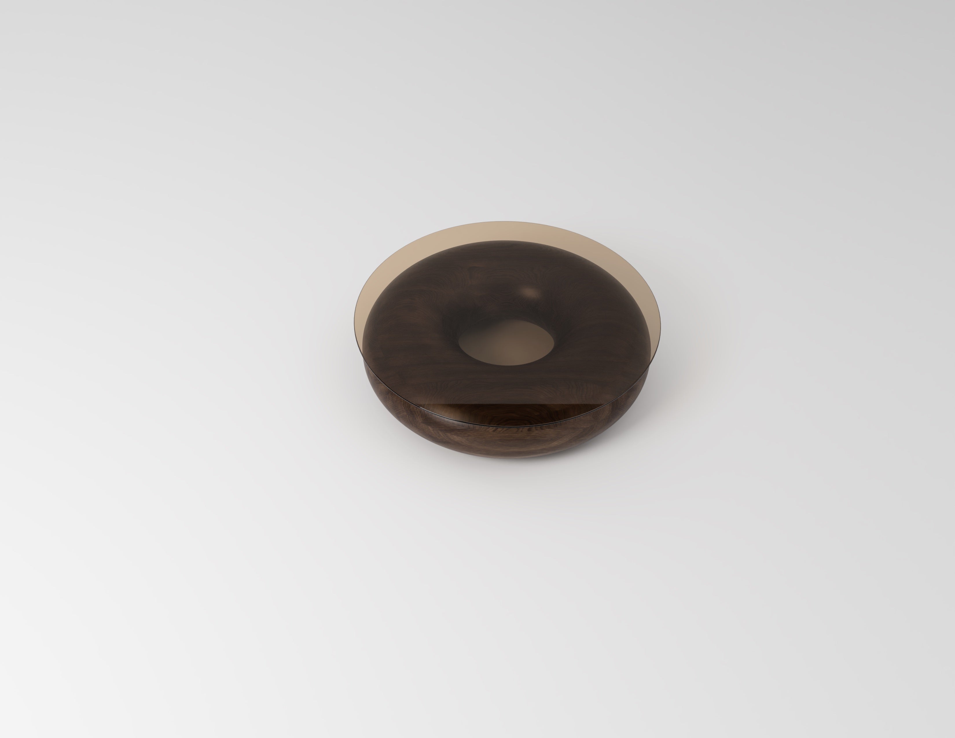 Doughnut Walnut Coffee Table