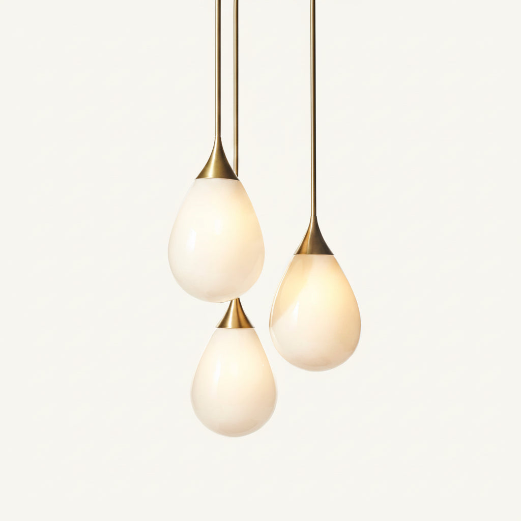 Teardrop Pendant 3 Cluster Large