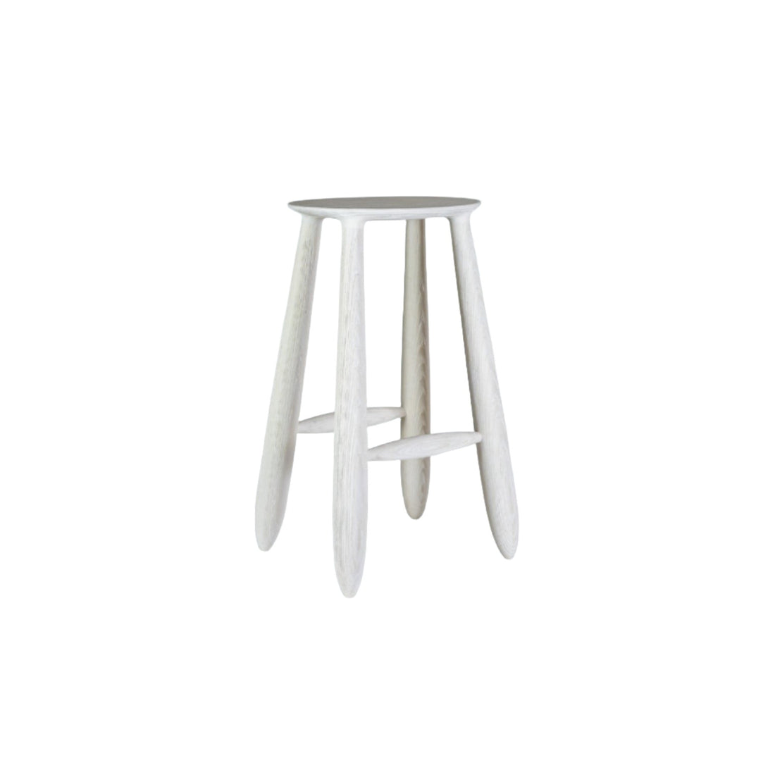 Meld High Stool Bleached Scrubbed Ash