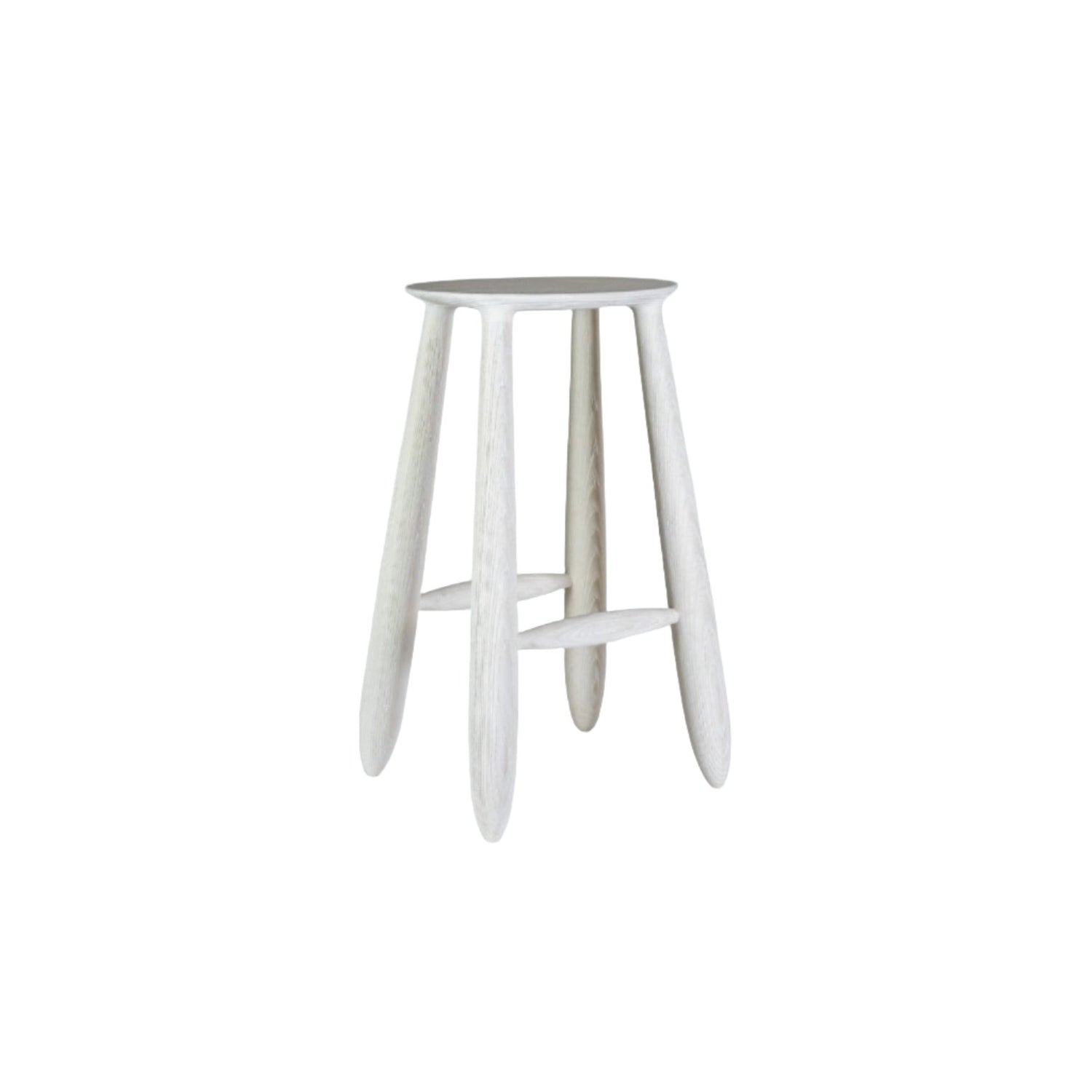 Meld High Stool Bleached Scrubbed Ash