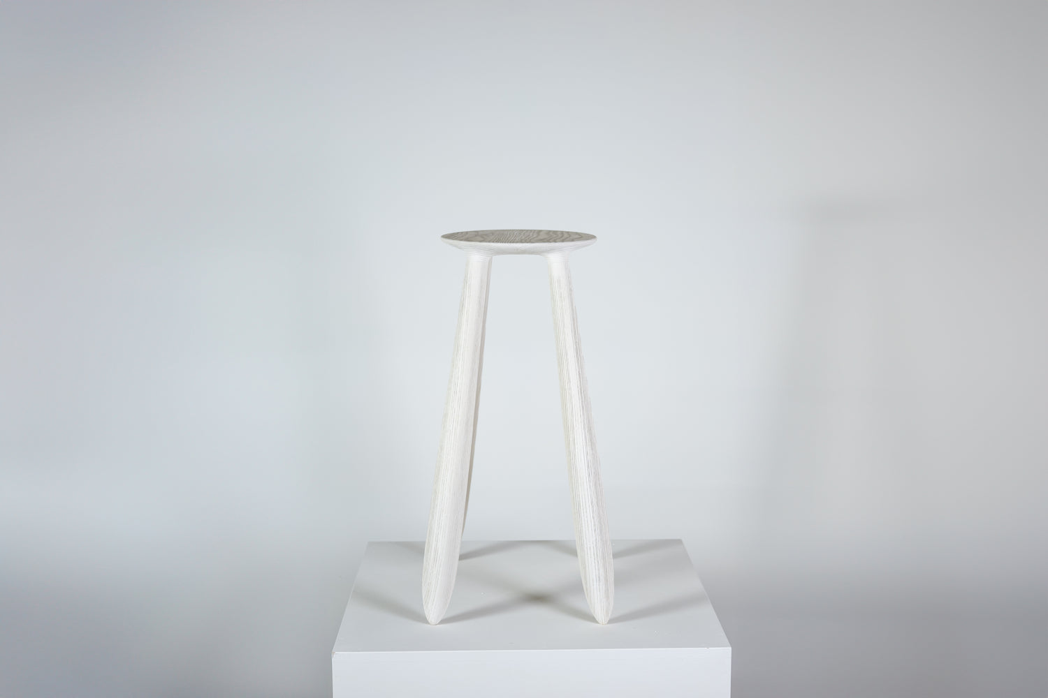 Meld High Stool Bleached Scrubbed Ash