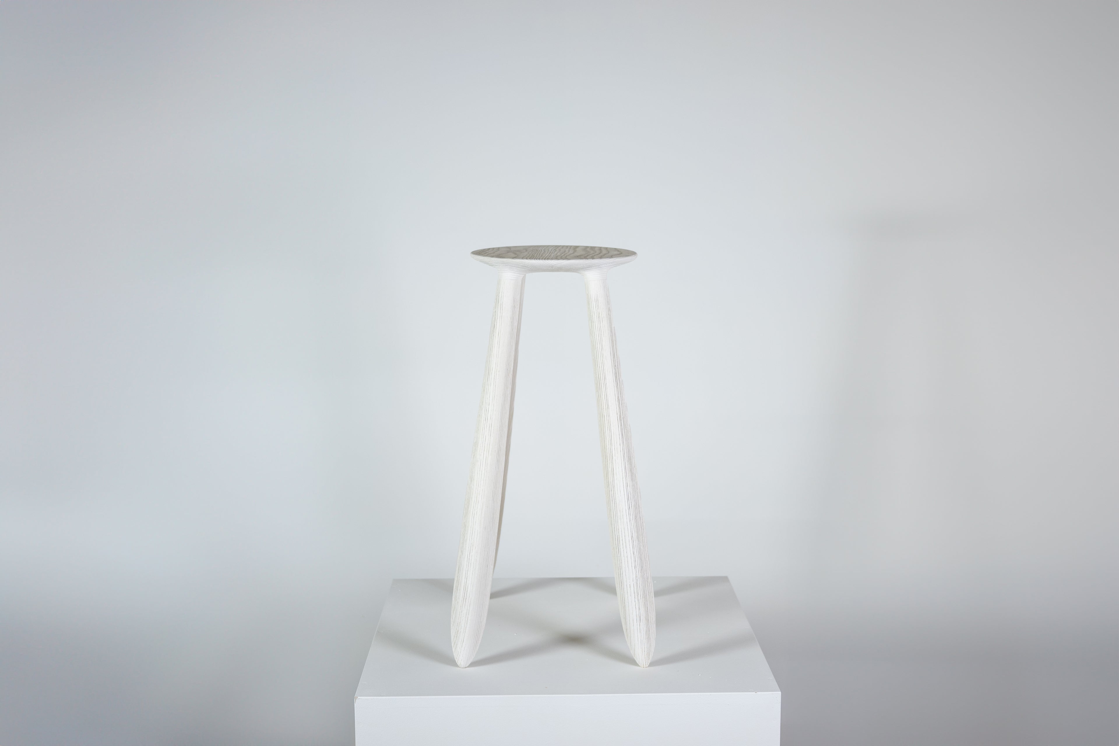 Meld High Stool Bleached Scrubbed Ash