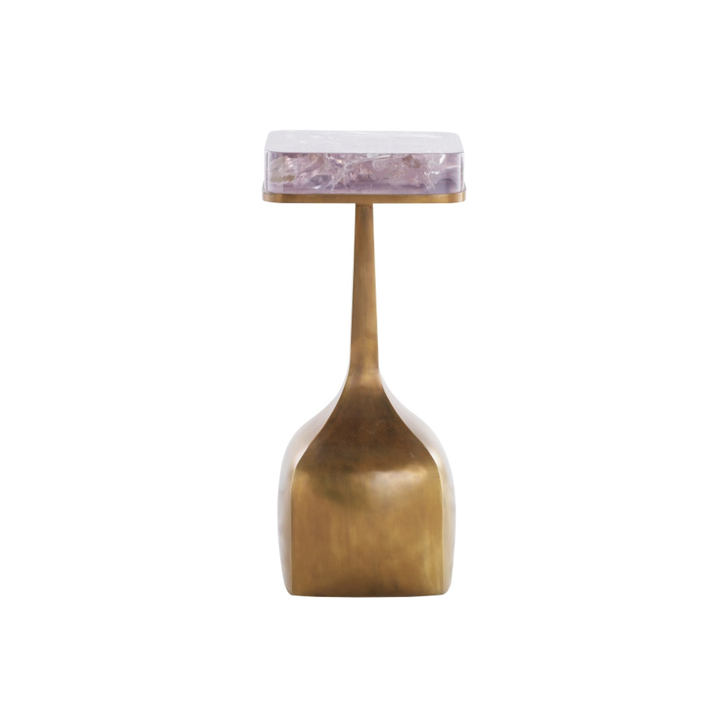 Oomo Side Table (Pink Champagne - Vintage Brass)