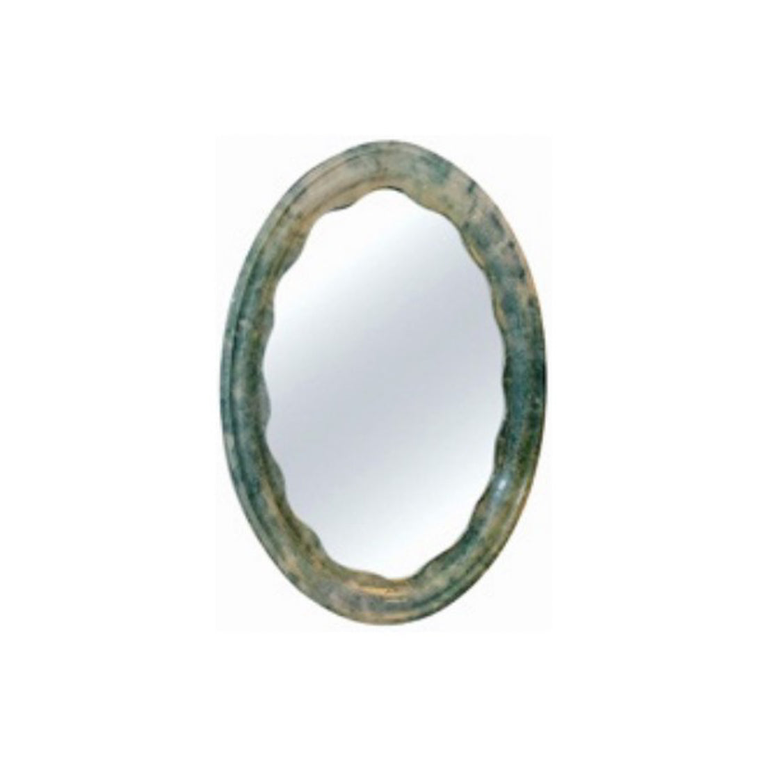 Oval Parchment Mirror