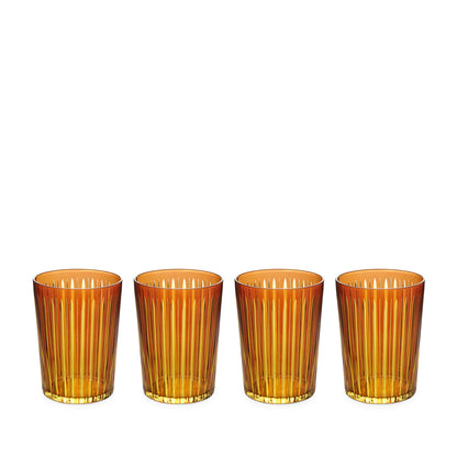 Prism Highball Glasses Amber