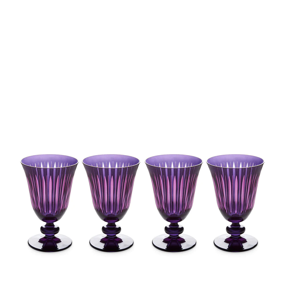 Prism Wine Glasses Purple
