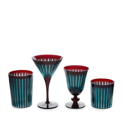 Prism Martini Glasses Bordeaux