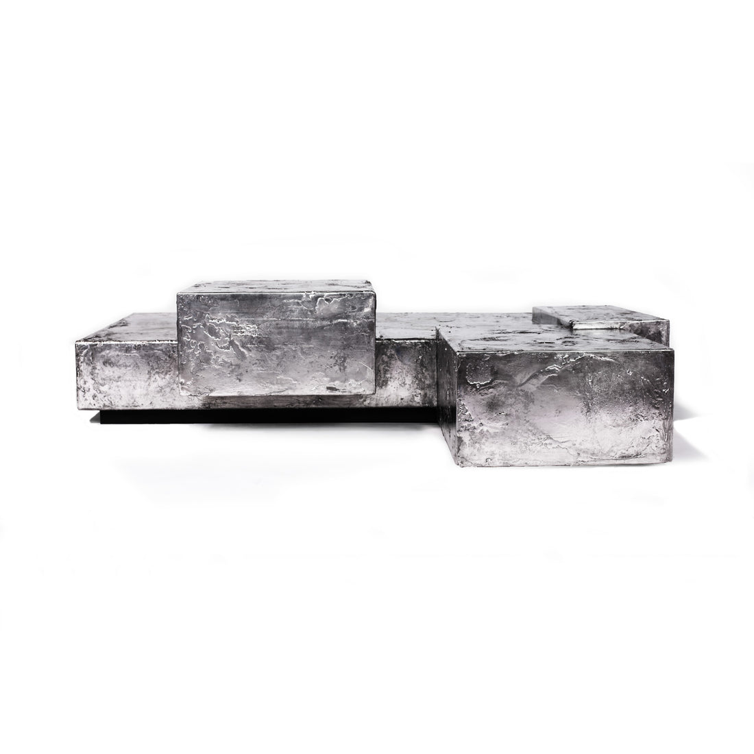 Pewter Landscape Coffee Table by Gentner