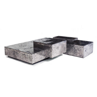 Pewter Landscape Coffee Table by Gentner