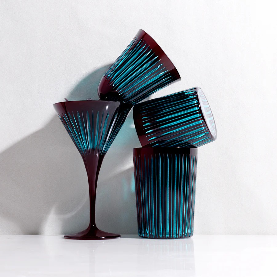 Prism Highball Glasses (Set of 4)