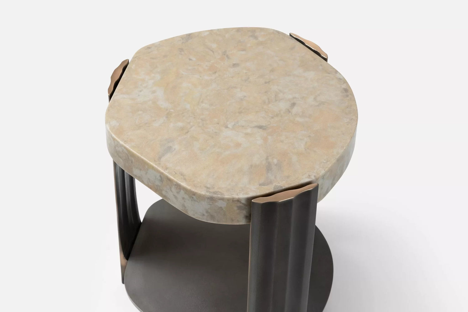 Tributary Occasional Table - Cast Mineral