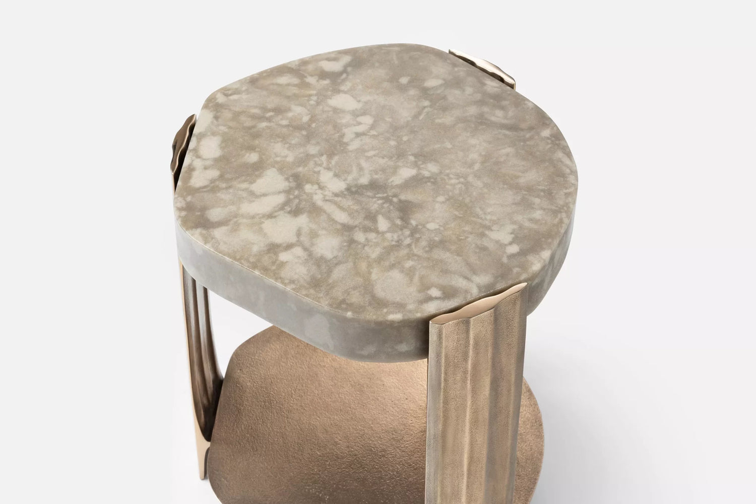 Tributary Occasional Table - Cast Mineral