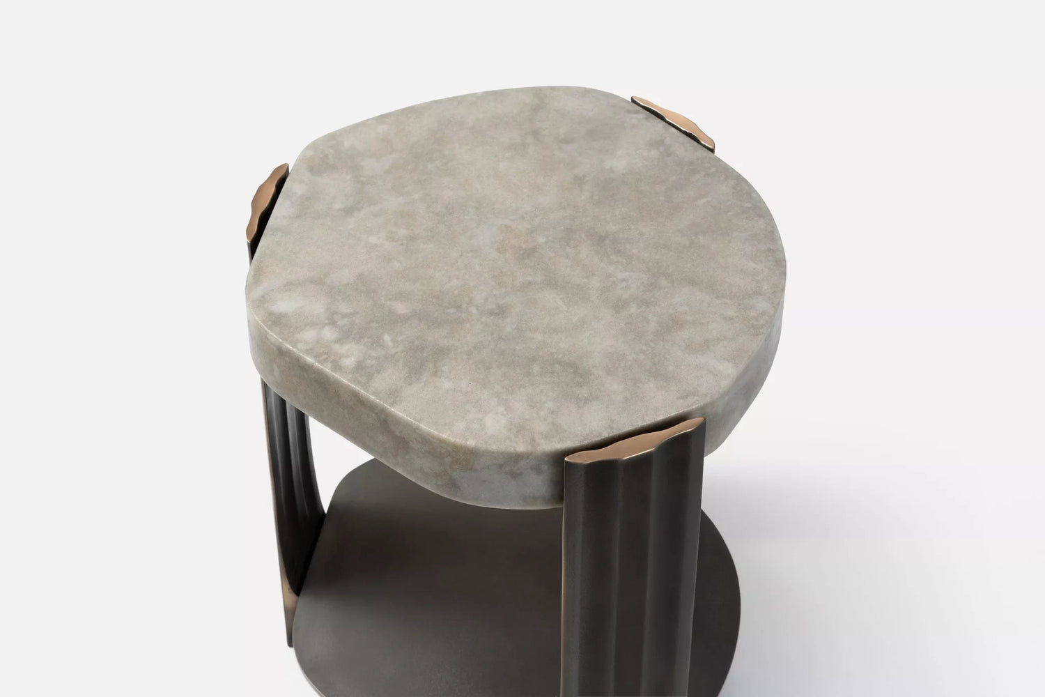 Tributary Occasional Table - Cast Mineral