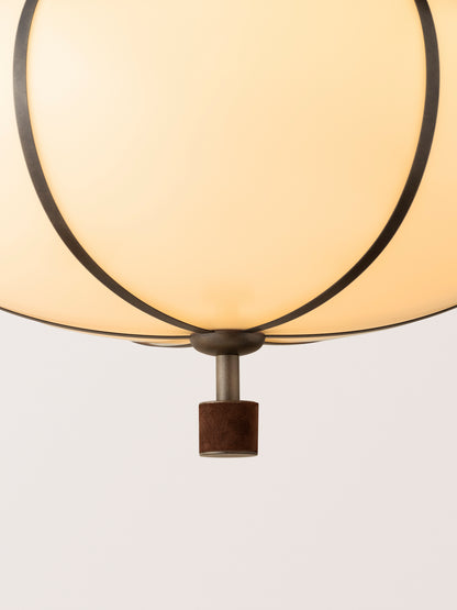 Rib Flush Mount Large Ellipse