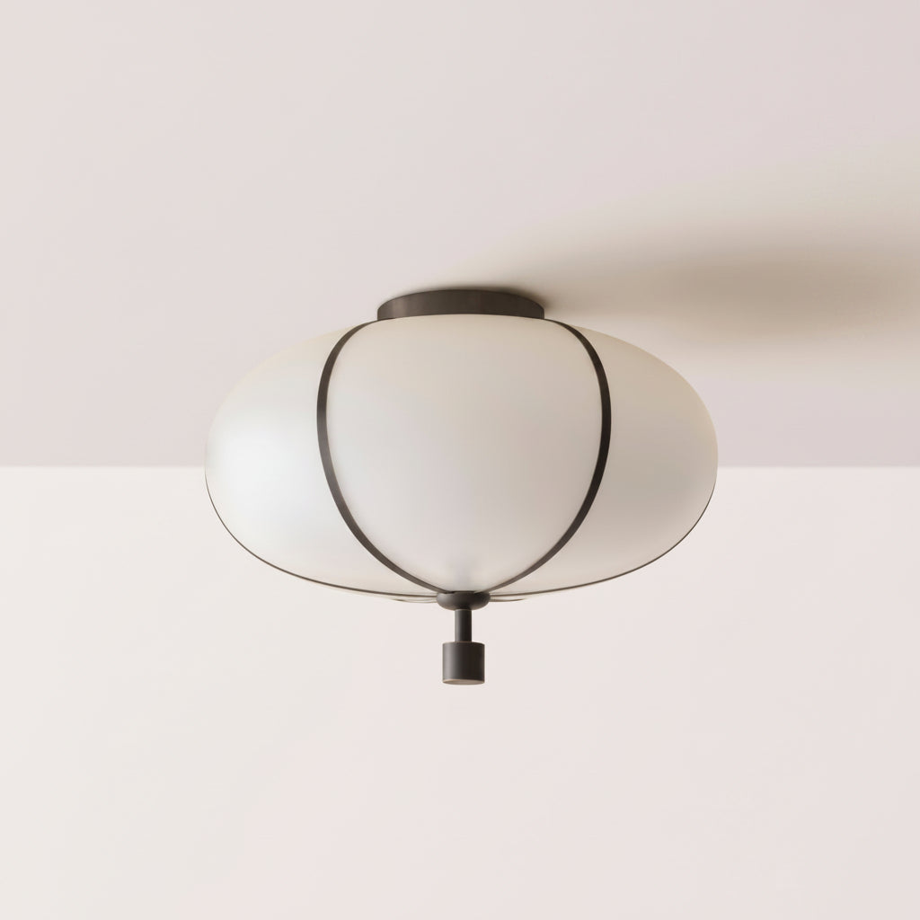 Rib Flush Mount Large Ellipse