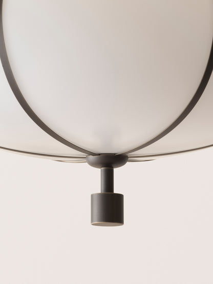 Rib Flush Mount Large Ellipse
