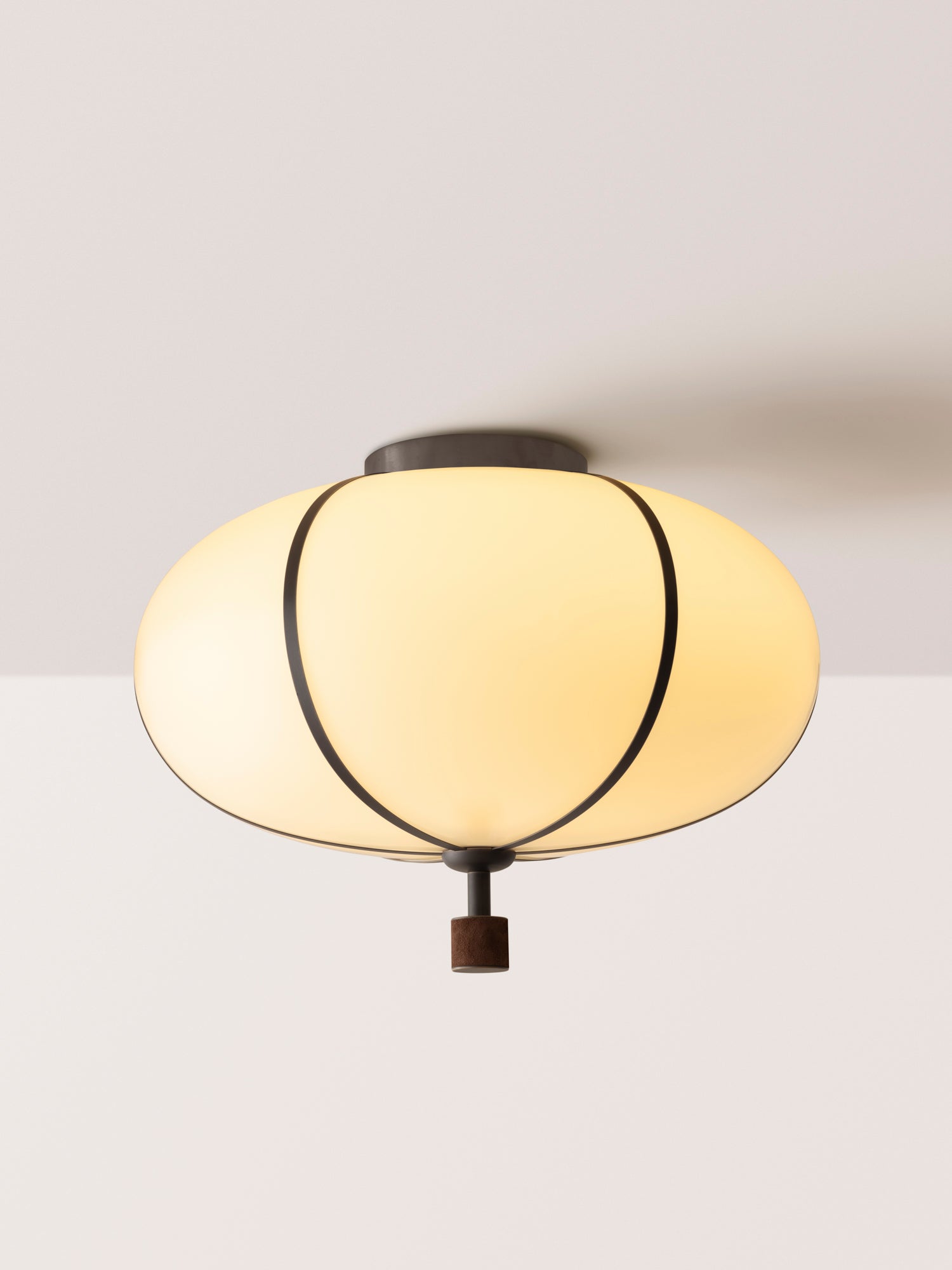 Rib Flush Mount Large Ellipse