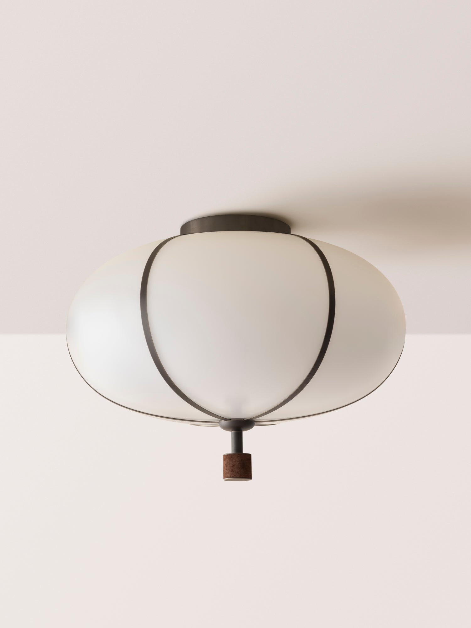 Rib Flush Mount Large Ellipse