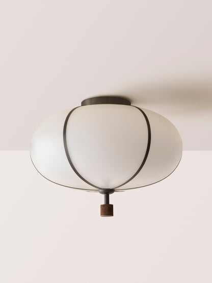 Rib Flush Mount Large Ellipse