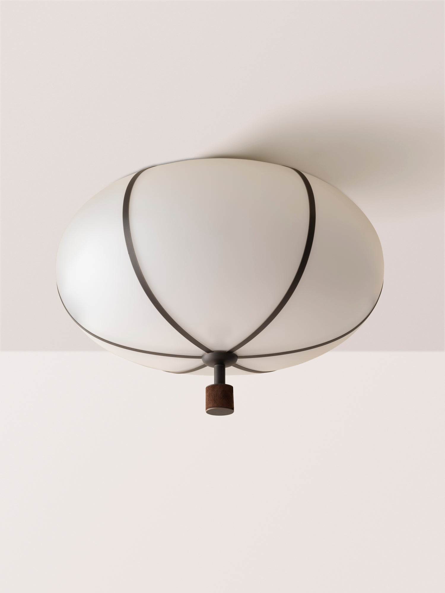 Rib Flush Mount Large Ellipse